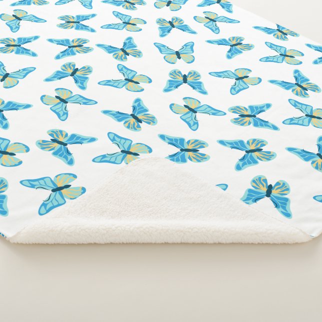 Cobertor Sherpa Gráfico de Cores Personalizadas Padrão de Bordas (3/4)