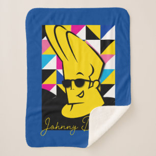 Cobertor Sherpa Gráfico de Pop de Arte Johnny Bravo