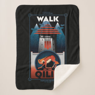 Cobertor Sherpa Gráfico Walk of Qilin Mountain