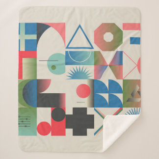 Cobertor Sherpa Gráficos design genéricos do comp bizarro