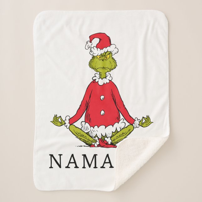 Cobertor Sherpa Gralha | Namaste Santa Claus (Frente)