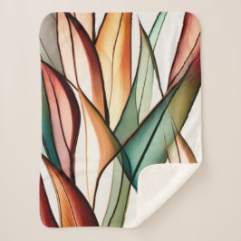 Cobertor Sherpa Grama De Vidro Estreitado