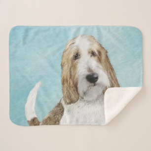Cobertor Sherpa Grand Basset Griffon Vendeen - Arte Original para 