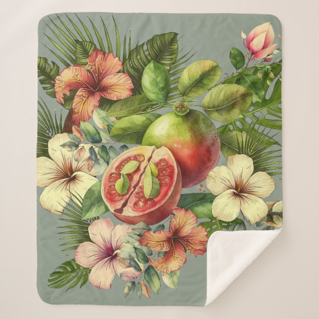 Cobertor Sherpa Grandma Manuela's Guavas (Frente)