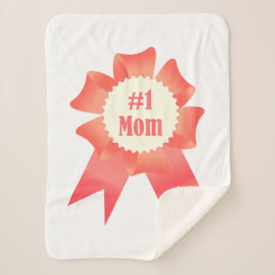 Cobertor Sherpa Gratidão Número Um Friso de prêmio vitorioso da mã