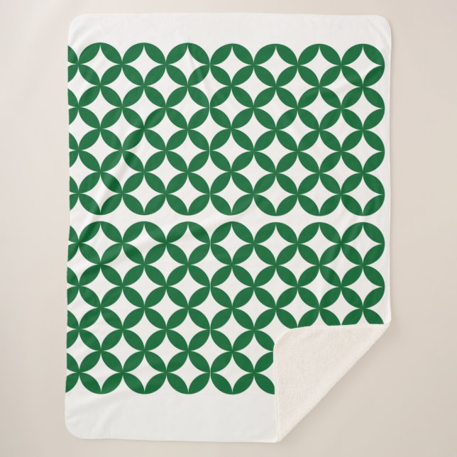 Cobertor Sherpa Green Shippo Sherpa Blanket (Frente)