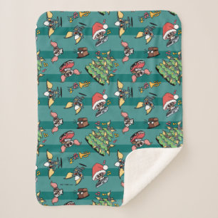 Cobertor Sherpa Gremlins   Padrões de Natal para BD