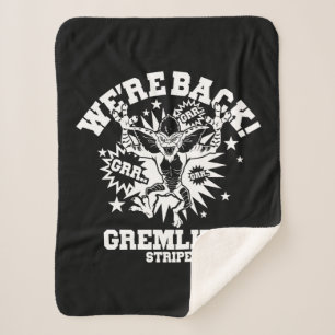 Cobertor Sherpa Gremlins   Stripe Estamos de volta