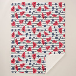 Cobertor Sherpa Greve de Melancia de Verão