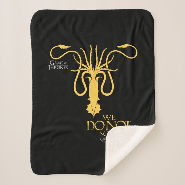 Cobertor Sherpa Greyjoy Sigil - Nós Não Fazemos Sow (Frente)