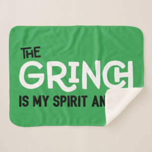 Cobertor Sherpa Grinch é meu Animal Espiritual