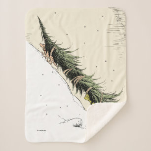 Cobertor Sherpa Grinch & Max Devolvem a Árvore de Natal