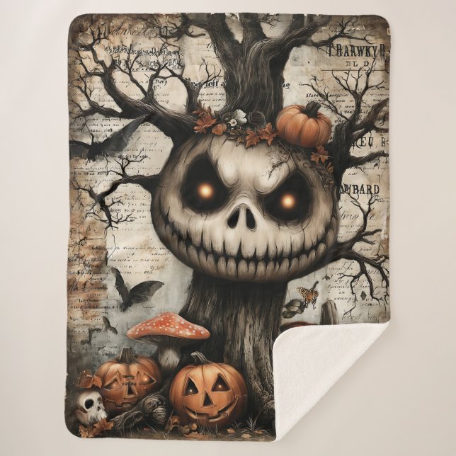 Cobertor Sherpa Grinning Grove - Onde as Sombras Sorriem (Frente)