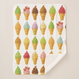 Cobertor Sherpa Gritar para Sorvete