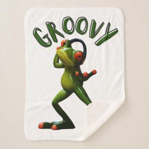 Cobertor Sherpa Groovy Green Sapo