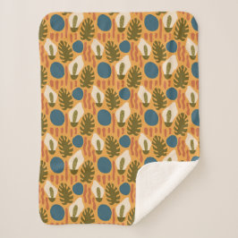 Cobertor Sherpa Groovy Retro Floral