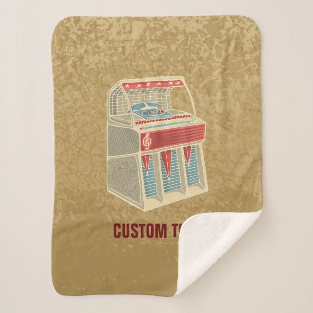 Cobertor Sherpa Grunge Jukebox (Frente)