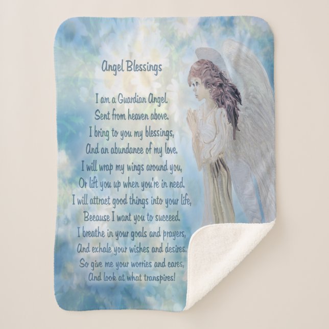 Cobertor Sherpa Guardian Angel Blanket (Frente)