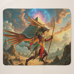 Cobertor Sherpa Guardião do Portão Celestial – Anúbis