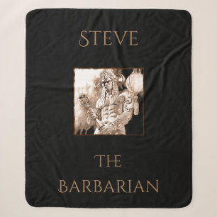 Cobertor Sherpa Guerreiro Bárbaro Personalizado