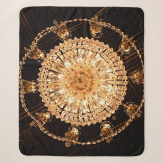 Cobertor Sherpa Guildhall Elegance: Visão Antica de Chandelier