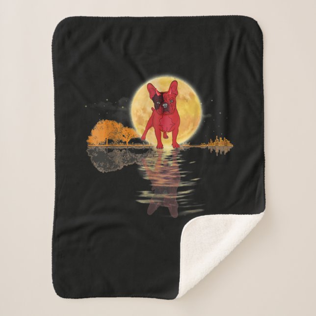Cobertor Sherpa Guitar Lake Halloween Assustado Branca (Frente)
