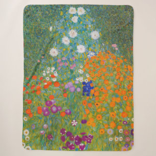 Cobertor Sherpa Gustav Klimt - Jardim de Flores