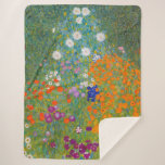 Cobertor Sherpa Gustav Klimt - Jardim Flor<br><div class="desc">Jardim Flor - Gustav Klimt em 1905-1907</div>