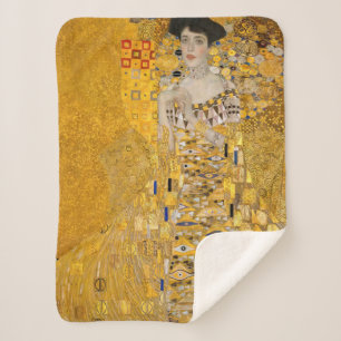 Cobertor Sherpa Gustav Klimt - Retrato de Adele Bloch-Bauer I