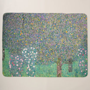 Cobertor Sherpa Gustav Klimt - Roseiras sob as Árvores