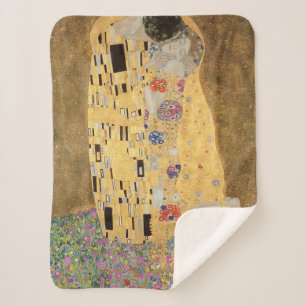 Cobertor Sherpa Gustav Klimt   The Kiss, 1907-08