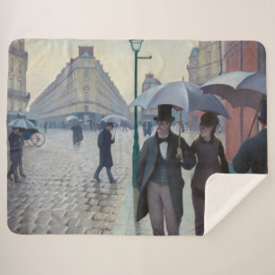 Cobertor Sherpa Gustave Caillebotte - Paris Street; Rainy Day