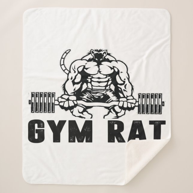 Cobertor Sherpa Gym Rat (Frente)
