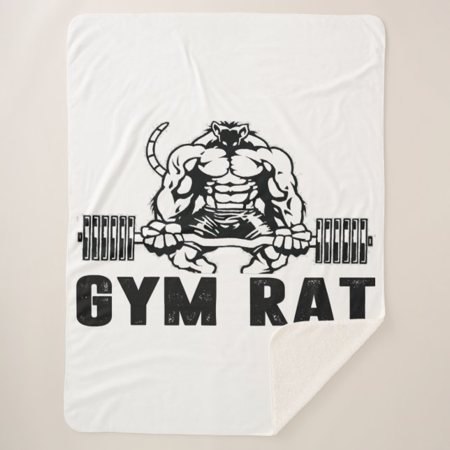 Cobertor Sherpa Gym Rat (Frente)