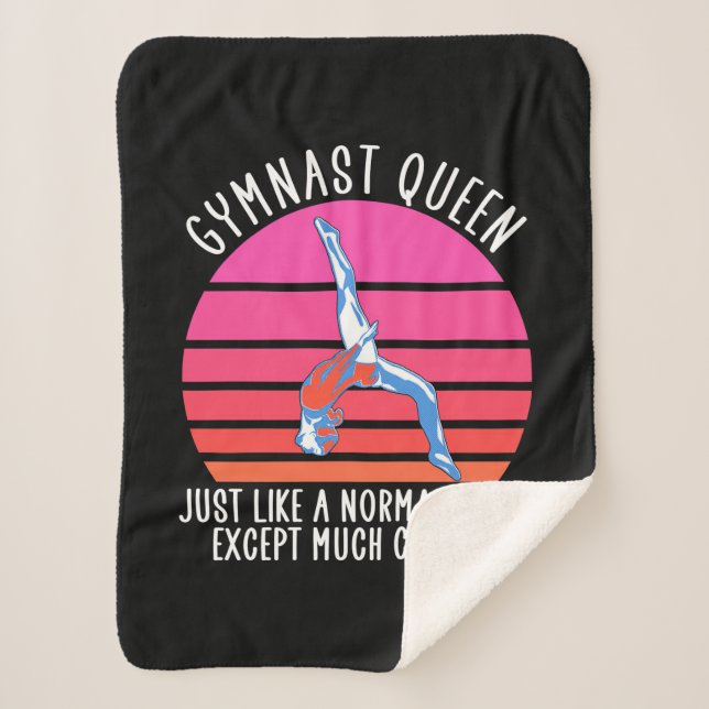 Cobertor Sherpa Gymnast Queen (Frente)