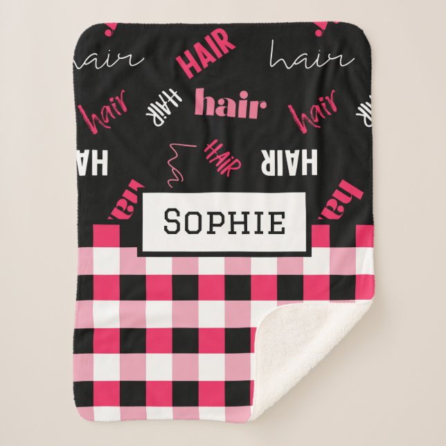 Cobertor Sherpa Hair Dresser Sherpa Blanket (Frente)