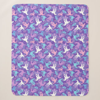 Cobertor Sherpa Halloween Fantasma Roxo Sherpa Blanket