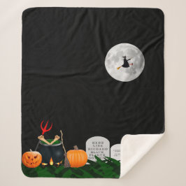 Cobertor Sherpa Halloween Fleece Blanket