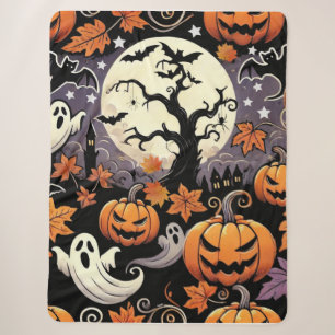 Cobertor Sherpa Halloween/outono/outono