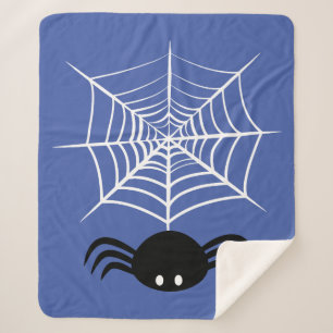 Cobertor Sherpa Halloween Spider Web