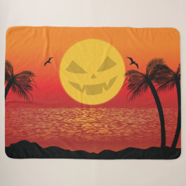 Cobertor Sherpa Halloween tropical