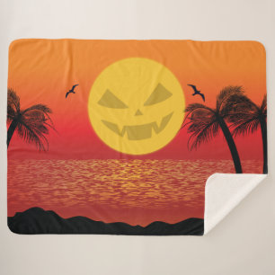 Cobertor Sherpa Halloween tropical