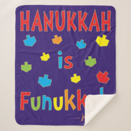Cobertor Sherpa Hanukkah É Funukkah Sherpa Blanket/Med