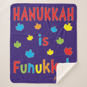 Cobertor Sherpa Hanukkah É Funukkah Sherpa Blanket/Med