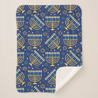 Cobertor Sherpa Hanukkah Menorah Sherpa Blanket