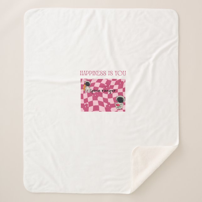 Cobertor Sherpa happiness is you blanket (Frente)