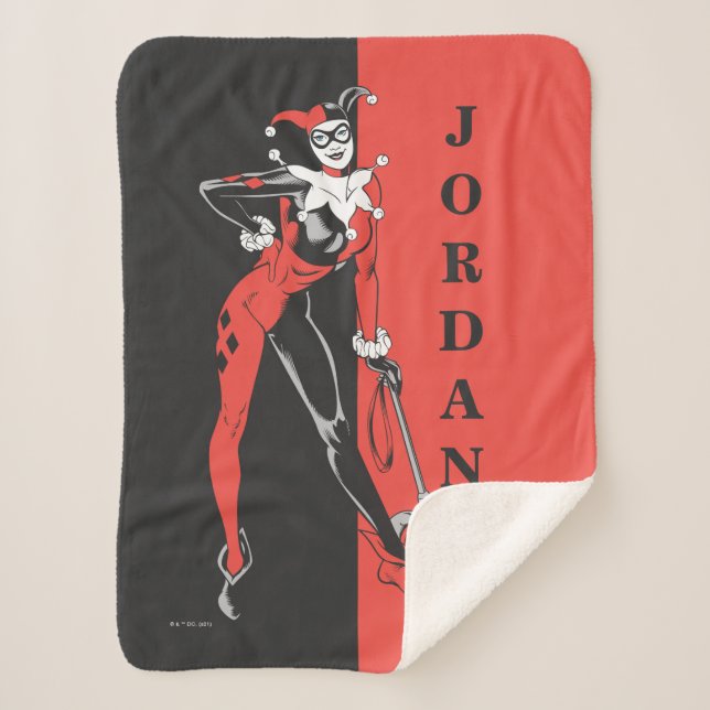 Cobertor Sherpa Harley Quinn 2 (Frente)