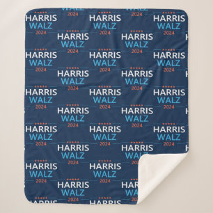 Cobertor Sherpa Harris Walz 2024 para Presidente