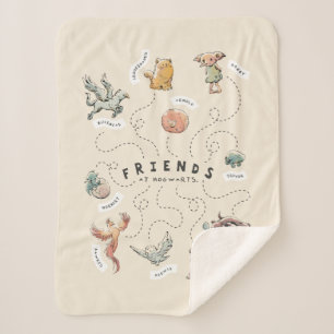 Cobertor Sherpa HARRY POTTER™   Amigos de Hogwarts