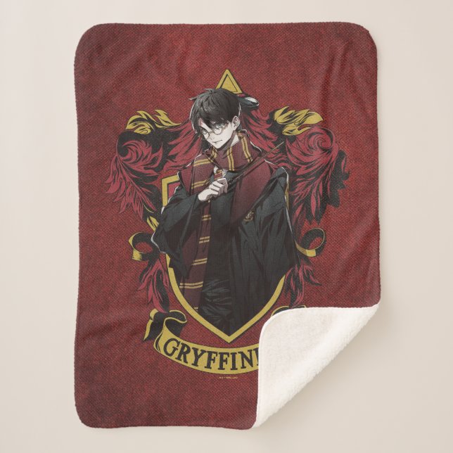 Cobertor Sherpa HARRY POTTER™ | Anime HARRY POTTER™ Crest (Frente)